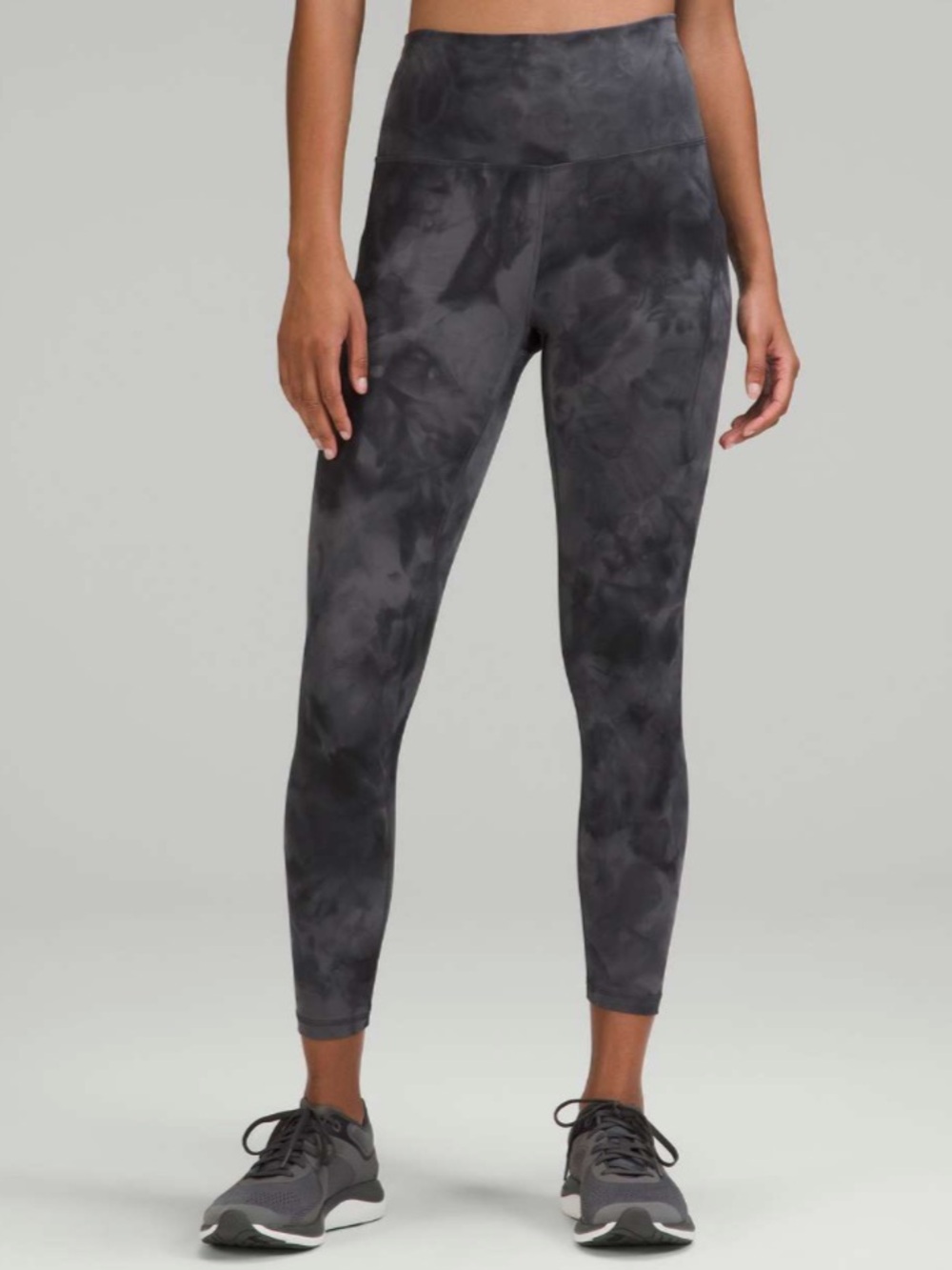 Lululemon Wunder Train High-Rise Crop Leggings with Pockets Diamond Dye Size 10